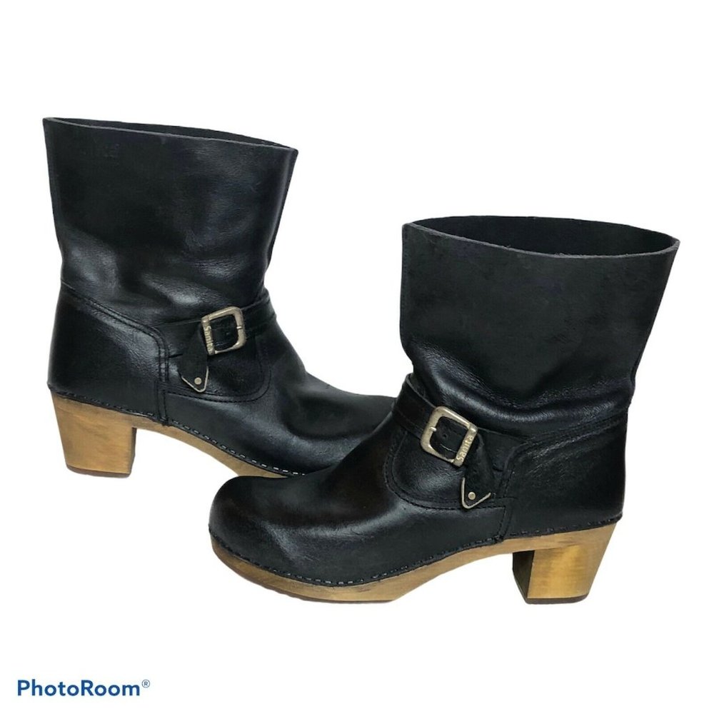 Sanita Womens 41 US 10.5 Danish Clog Leather Boots